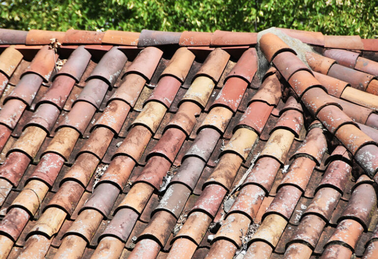 Clay tiles-new roof installation